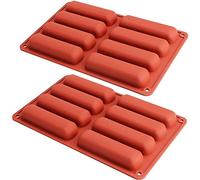 2 Pieces Biscuit Silicone Mold,Rectangular Silicones Molds,Chocolate Biscuit Silicone Mold,for Bread, Cake, Chocolate, Granola Bar, Biscuits,Energy Bars