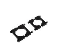 2 Pieces Black 8/10/12/14/16/20/25/30mm Aluminum Pipe Clamp Motor Mounting Fixing Clamp Bracket for Multi-axis Fixed Wing Aircraft(40mm)