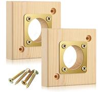 2 Pieces Bluebird House Predator Guard Bird House Predator Guard Replacement Wooden Copper 1 1/2 Inch Opening