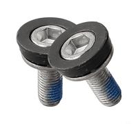 2 Pieces Bottom Bracket Axle Crank Bolts M8 Screws for Bicycle Waterproof Steel Construction for Mountain and Road Bike Square Hole
