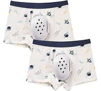 2 Pièces Boxer Respirant Post Circoncision pour Garçons, Sous-Vêtement de Protection, Pantalon de Rééducation, pour Utilisation après Intervention Pédiatrique White