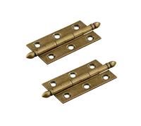 2 Pieces Brass Door Hinges Bronze 3inch Heavy Duty Folding Hinges for Gate,Window,Drawer