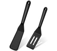 2 Pieces Brownie Spatula Set Mini Silicone Spatula Serving Slotted Spatula Kitchen Utensil for Cutting Brownies Cookies Flip Eggs(Red)