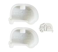 2 Pieces Bus Candle Holder Mold, Silicone Camping Bus Mold, 3D Candle Holder Mold, Casting Mold, DIY Styling Mold, Creative Candle Holder Mold