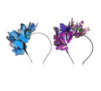 2 Pieces Butterfly Headbands, Stage Performance Hair Accessories, Role-Playing Accessories, Creative Styling Headbands, Party Hair Accessories.