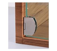 [2 Pieces] Cabinet Glass Door Hinge Bathroom clamp Frameless Glass Door Cabinet Showcase Cabinet clamp 90 Degree Hinge