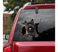2 Pieces Cairn Terrier Car Decals, Dog Car Stickers Pack of 2 - Realistic Cairn Terrier Stickers for Car Windows, Walls Series 106 Size 10" X 10"