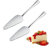 2 Pieces Cake Slice And Pie Server Stainless Steel Serrated Pie And Cake Sever Cake Pizza Pie Server With Edge For Kitchen, Party And Wedding Nice and Practical