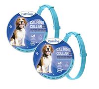2 Pieces Calming Collar for Dogs Pheromone Calm Collars Lasts 60 Days Anxiety Relief Adjustable Waterproof Dog Collar Reduce Stress Dog Calming Collar for Small Medium Large Dogs Cat (Blue, 70cm)
