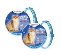 2 Pieces Calming Collar for Dogs Pheromone Calm Collars Lasts 60 Days Anxiety Relief Adjustable Waterproof Dog Collar Reduce Stress Dog Calming Collar for Small Medium Large Dogs Cat (Blue, 38cm)