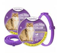 2 Pieces Calming Collar for Dogs Pheromone Calm Collars Lasts 60 Days Anxiety Relief Adjustable Waterproof Dog Collar Reduce Stress Dog Calming Collar for Small Medium Large Dogs Cat (Purple, 38cm)