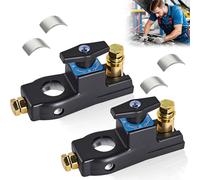 2 Pieces Car Battery Disconnect Switch 12V-24V, Universals Car Battery Cut Off Switch, 12V-24V Isolator Anti-leakage Universals Battery Kill Switch, for ATV Boat Car Truck