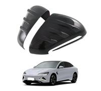 2 Pieces Car Door Rearview Mirror Cover Cap for BYD SEAL EV 2023 2024, ABS Carbon Fiber Style Auto Side Mirror Caps Replacement Rear View Mirror Guard Cover Trims