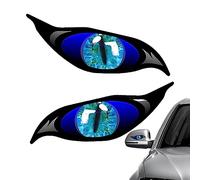 2 Pieces Car Eye Stickers, Reflective Scary Eyes Stickers Car Stripes Stickers for Car