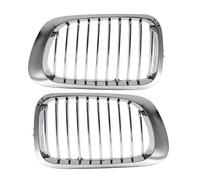 2 Pieces Car Front Bumper Grille Grill For BMW For E46 For M3 For 325Ci For 2DR 1999 2000 2001 2002 2003 2004 2005 2006 Front Bumper Upper Grill Cover