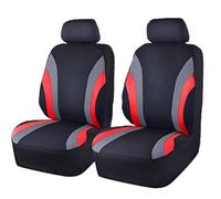 2 pieces Car Front Seat Covers For BMW iX5 Hydrogen (G05), Cover Breathable Wear Resistant Non Slip Car Accessories,A Red