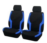 2 pieces Car Front Seat Covers For Fiat Panda Classic/Pandazzurri/Panda City Cross 2000-2023 2024, Cover Breathable Wear Resistant Non Slip Car Accessories,F Blue