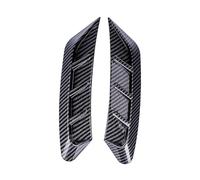 2 Pieces Car Headlight Eyebrow Universal Headlamps Eyebrow Trim Cover for Auto A Carbon Fiber Black, 21x4.5cm
