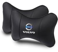 2 Pieces Car Headrest Pillow for Volvo C30 C40 EX30 S60 V40 V60 V60 Cross Country V70 V90 XC40 XC60 XC90, Car Neck Support Pillow for Driving Neck Pillow Suitable for Ergonomic Design,Black