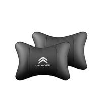 2 Pieces Car Headrest Pillows for Citroën XM 1989-2000,Car Neck Pillow for Relieving Neck Fatigue,PU Leather Seat Head Cushion,Pillow for Passenger or Driver, black
