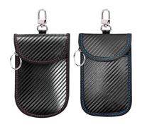 2 Pieces Car Key Shielding Bag, Rfid Signal Isolation, Key Bag With Hook, Car Key Accessories.