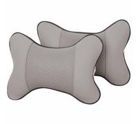 2 Pieces Car Neck Pillows for Fiat Tipo Qubo Panda Mobi Argo Croma Linea Ulysse, Ergonomic Memory Foam Neck Support Cushion Pillow PU Leather Seat Head Neck Rest Cushion for Travel Driving
