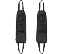 2 Pieces Car Seat Mesh Bag, Car Seat Side Storage Bag, Front Seat Mesh Hanging Bag, Car Seat Side Back Net, Seat Storage Mesh Bags, Waterproof Foldable Storage Bag, for Auto Small Items