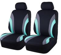 2 Pieces Car Seat Protectors For Fiat Panda Classic/Pandazzurri/Panda City Cross 2000-2023 2024, Seat Cover Breathable Wear Resistant Non Slip Car Accessories,D Green