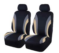 2 Pieces Car Seat Protectors For Ford Fiesta/Focus/Mondeo/Kuga/Edge/Puma/Mustang, Seat Cover Breathable Wear Resistant Non Slip Car Accessories,G Black Beige