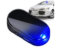 2 Pieces Car Solar Power Simulated dummys Alarm Lights, Self- Adhesive, Solar Powered Anti Theft Car Light, Auto Warning Interior Safety Lights With USB Charger Port, Cars Accessories For Most Cars