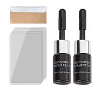 2 Pieces Car Windshield Crack Repair Resin Kit Easy to Use Nano Fluid Filler Black, 7 cm