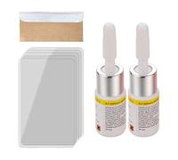 2 Pieces Car Windshield Crack Repair Resin Kit Easy to Use Nano Fluid Filler White, 7 cm