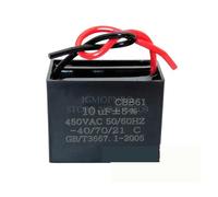 2 pieces CBB61 10uf starting capacitor AC fan igmopnrq 450V CBB motor running