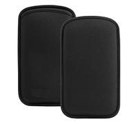 2 Pieces Cell Phone Sleeve Case Pouch for iPhone 16 Plus 17 Pro Max 16 15 Pro Max Samsung Galaxy S25 Ultra S24 Ultra S23 FE A15 A17 A16 A25 A35 A26 A36 Black Universal, Slim, Neoprene, Shock Proof