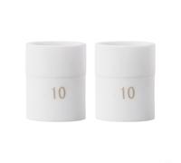 2 Pieces Ceramic Solder Cups for TIG Welding Torches WP17 18 26 9 20 Designed for 10# 12# Sizes Long lasting Material for Professional Welding Use (2pcs 10#)