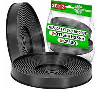 2 Pieces Charcoal Filters for Cooker Hood Ø 175 mm Type CF100 with Original Code 00743169 00796390 DHZ5276 Z5138X1 LZ52751 for Exquisit for Respekta for Bomann - Warranty 5 Years - ONIX TECH