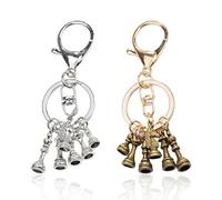 2 Pieces Chess Keychain, Lobster Clasp Keychain, Chess Piece Pendant Keychain, Creative Key Pendant, Gift for Chess Lovers