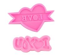 2 Pieces Chocolate Mold, Love Letter Mold, Silicone Mold, Cake Decoration Mold, Kitchen Supplies