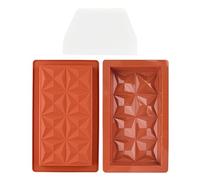 2 Pieces Chocolate Molds, 1 Piece Scraper, Silicone Molds, DIY Dessert Cake Candy Accessories, Baking Molds