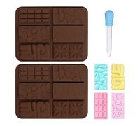 2 Pieces Chocolate Molds and 1 Piece Dropper, Silicone Molds, Baking Molds, DIY Chocolate Tools, Candy Molds, Kitchen Supplies