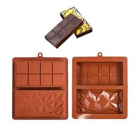 2 Pieces Chocolate Molds, Rectangular Molds, Silicone Molds, DIY Baking Accessories, Non-Stick Molds
