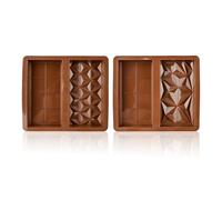 2 Pieces Chocolate Molds, Silicone Baking Molds, Baking Tools, Rectangular Molds, DIY Chocolate Accessories
