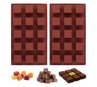 2 Pieces Chocolate Molds, Square Silicone Molds, Candy Molds, Cake Molds, Dessert Baking Tools