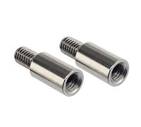 2 Pieces Chrome Joystick Shaft Extender Game Controller Joystick Extension Rod Screw for/Seimitsu Screw