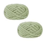 2 Pieces Chunky Knitting Yarn Blanket Hand Knitting Super Soft Large Jumbo Blanket Thick Wool