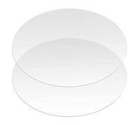 2 Pieces Circle Acrylic Sheets, Clear Acrylic Plastic Disc, Round Acrylic Panel Circle Blanks Sheets Sign for Picture Frame Painting DIY Crafts Display Projects - 30cm/12 inch