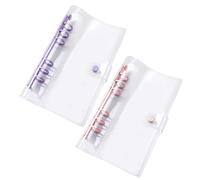 2 Pieces Clear Binder Shell, Waterproof Binder Cover, Binder Accessories, Study and Office Supplies.