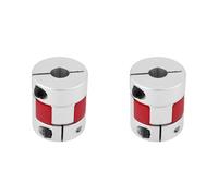 2 Pieces CNC Plum Shaft Coupler, Aluminum Alloy Coupling with High Bearing Capacity and Vibration Damping Medium and High Speed Equipment