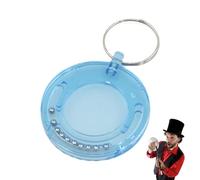 2 Pieces Coin Escape Puzzle Keychain, Beginner Friendly Close Up Magic Trick Prop For Kids And Adults, Portable Party Illusion