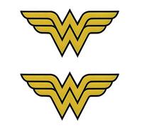 2 Pieces Compatible with Wonder Women/Girl Tactical Comic Hero Patch Funny Hook and Loop Embroidery Morale Military Emblem Patch for Jacket Backpacks Clothes Vest Uniforms Clothes